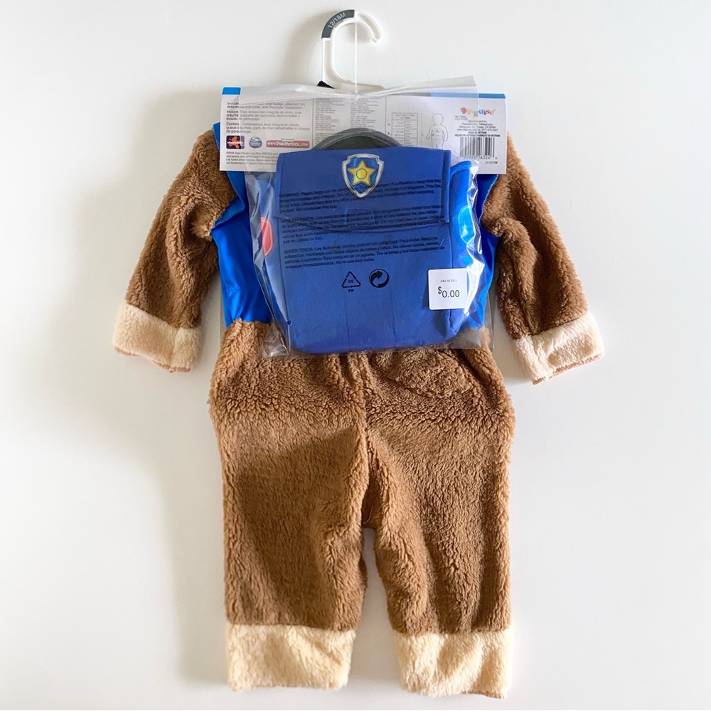 NEW Paw Patrol Chase Dog Kids Costume in Size 12-18M - Picture 3 of 7